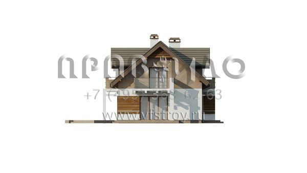 Проект эргономичного частного дома с двускатной крышей  S3-161 (Z223)