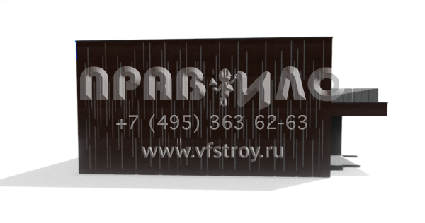 Проект двухэтажного хай-тек дома с темными фасадами S3-147-7 (Zx167)