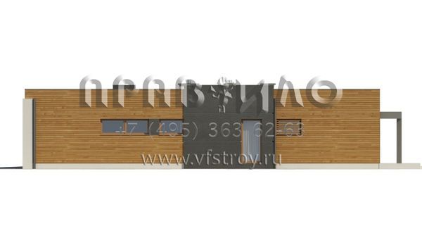  Проект особняка в стиле хайтек с плоской кровлей S3-165-4 (ZX100)