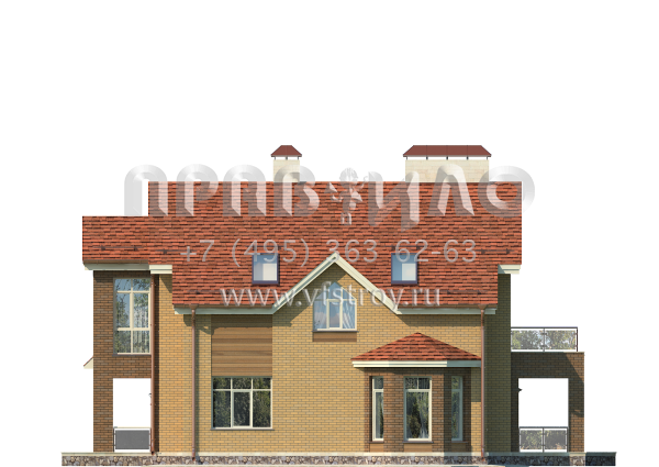 Дом из газобетона с гаражом и просторной игровой комнатой S7-275 (3-25)