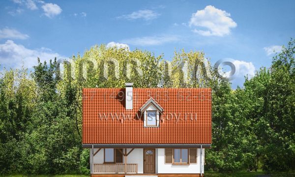 Проект стильного дома из керамических блоков S8-106 (Сосенка 5)