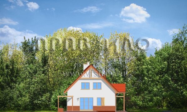 Проект сельского дома S8-198-1 (Лесной Заулок)