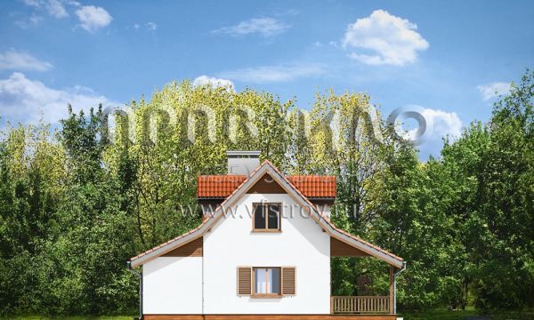 Проект стильного дома из керамических блоков S8-106 (Сосенка 5)