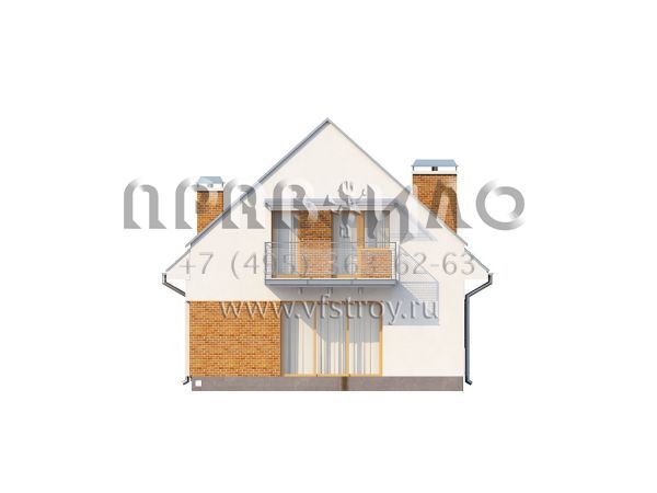 Проект функционального дома с мансардой  S3-111 (Z112)