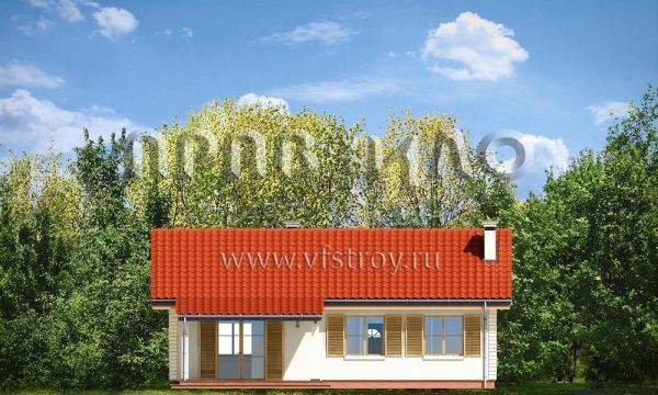 Проект квадратного керамоблочного дома S8-118 (Шпак)