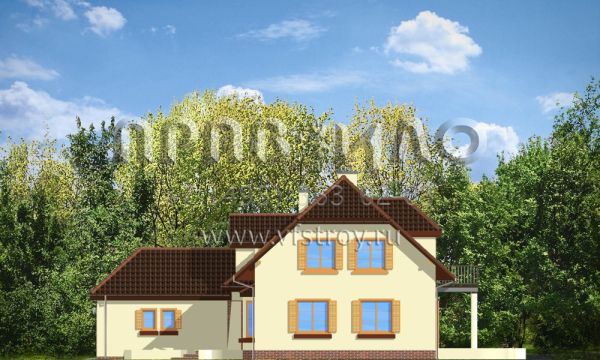 Проект дома со сложной кровлей S8-184-1 (Погодный 4)