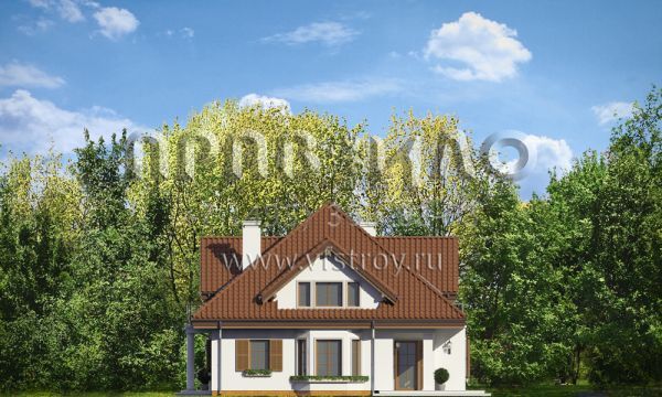 Проект особняка с колоннами S8-269-1 (Ромео)