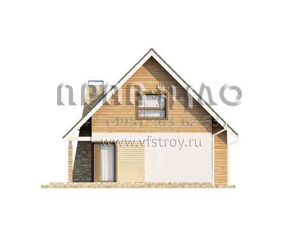 Проект комфортного частного дома для узкого участка S3-139-3 (Z79)