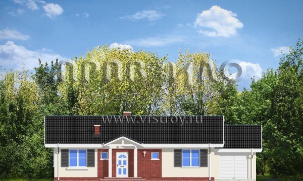 Проект комфортного частного дома S8-110-4 (Солнечный с Гаражом)