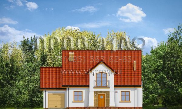 Проект дома с гаражом S8-257 (Любимчик)