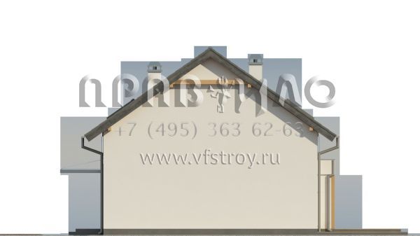 Проект дома для строительства на узких земельных участках  S3-103-1 (Z290)