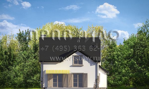 Проект загородного дома с необычной крышей S8-158-3 (Провансальский)