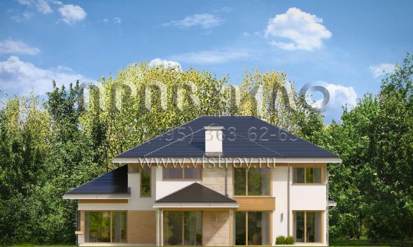 Проект дорогого коттеджа S8-441 (Дом с Видом 4)