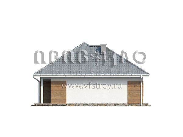 Проект комфортабельного домика для супружеской пары  S3-84-1 (Z64)