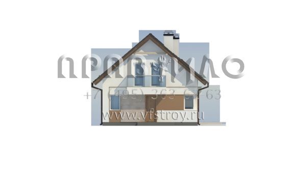 Проект двухэтажного классического коттеджа S3-109-3 (Z265)