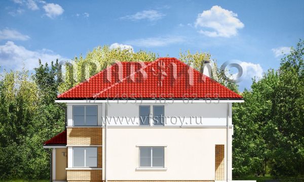 Проект коттеджа с двумя полноценными этажами S8-218 (Аметист)