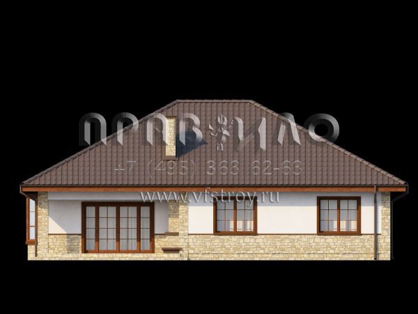 Проект просторного одноэтажного дома S3-134 (Z10)