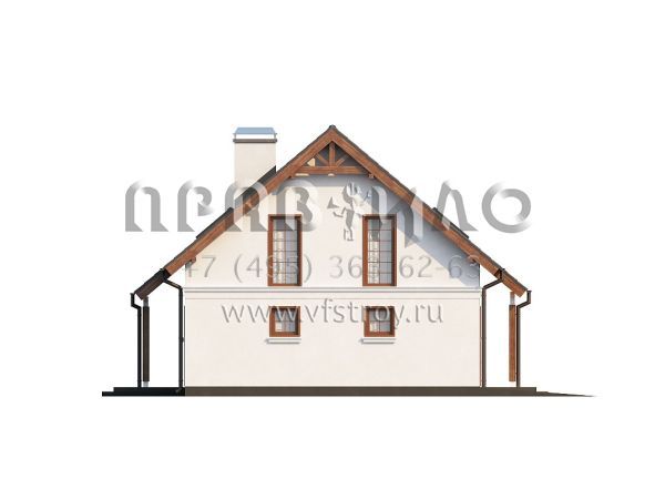 Проект частного двухэтажного дома с гаражом  S3-178 (Z178)