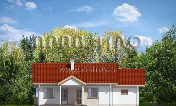 Проект компактного одноэтажного коттеджа S8-108-1 (Жемчужина 2)