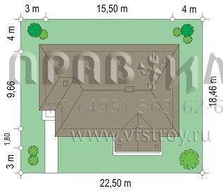 Проект коттеджа для сложного участка S8-144-1 (Д05)