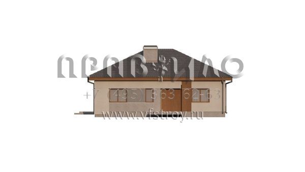 Проект элегантного одноэтажного дома S3-100-2 (Z273 a)