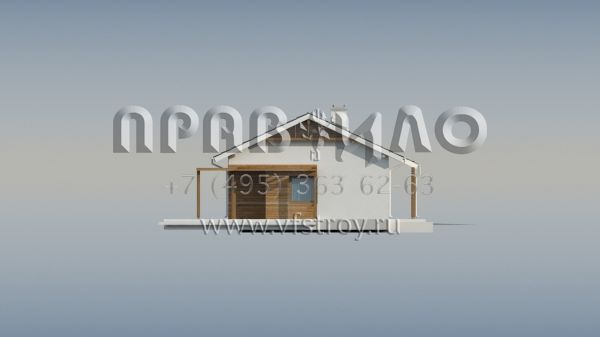 Проект дома для небольшой семьи с пристроенным гаражом S3-105 (Z136 GP)