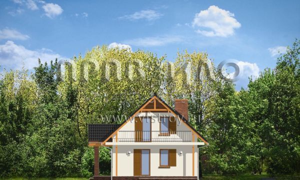 Проект загородного частного дома с гаражом S8-144-2 (Радостный с Гаражом)