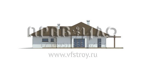 Проект функционального коттеджа с гаражом для двух автомобилей S3-202-2 (Z311)