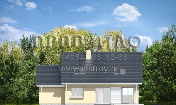 Проект дома с угловым кухонным окном S8-189 (Оптимальный 2)