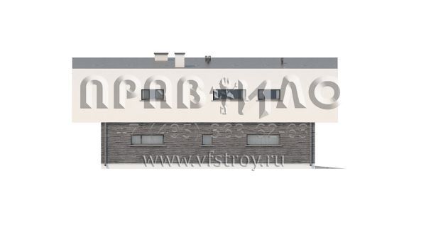 Проект современного дома с оригинальным дизайном S3-195-5 (Zx70)
