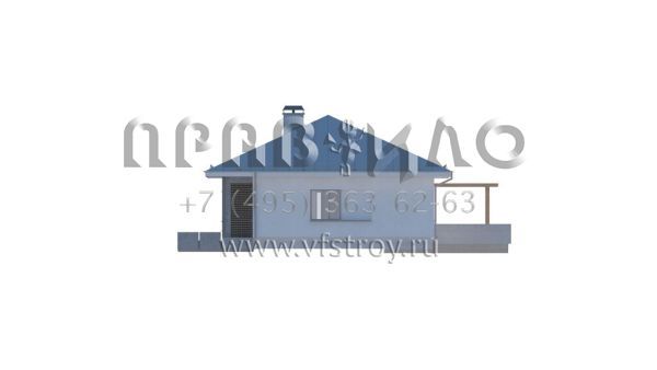 Проект частного одноэтажного дома без гаража  S3-117-2 (Z176)