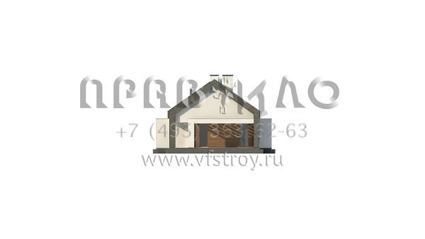 Проект стильного одноэтажного дома для вытянутых в длину участков s3-167-7 (Z330)