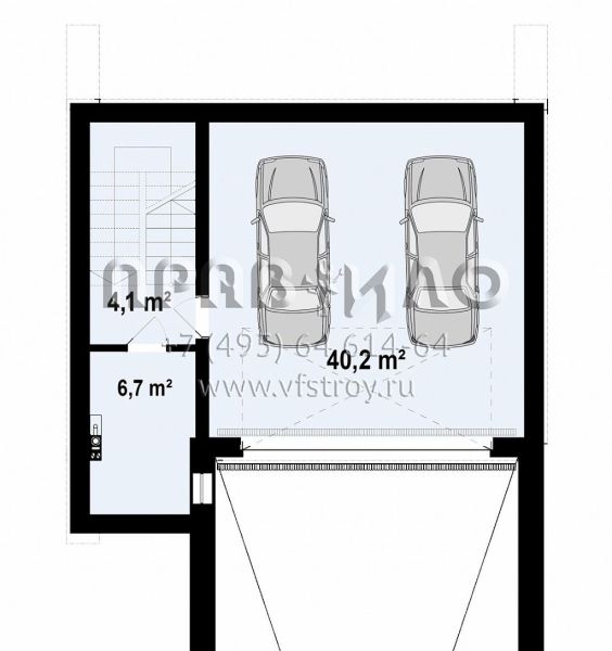 Проект двухэтажного дома в стиле хай-тек с подземным гаражом на два автомобиля S3-178-5 (Zx216)