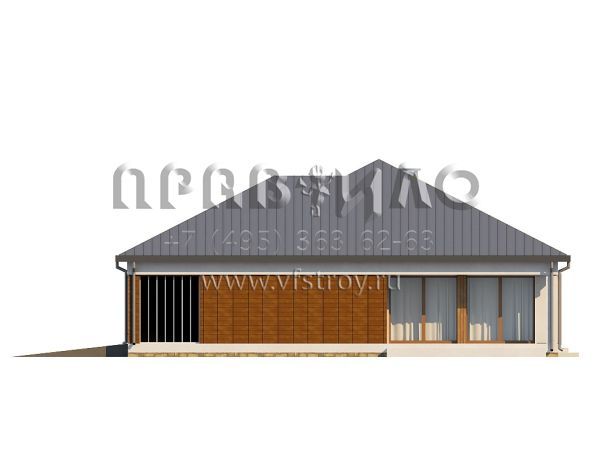 Проект одноэтажного дома в стиле современной классики  S3-166-1 (Z152)