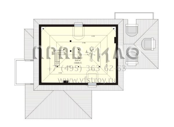 Проект загородного дома в средиземноморском стиле S8-438 (Малибу)