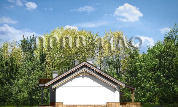 Проект односемейного загородного дома S8-151-1 (Незабудка с Гаражом)