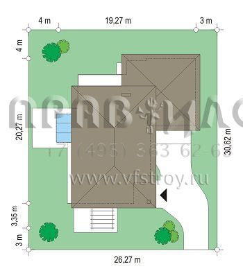 Проект стильного современного дома S8-426 (Южный)