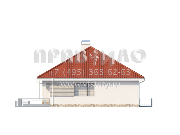 Проект двухэтажного дома с четырехскатной крышей  S3-91 (Z141)