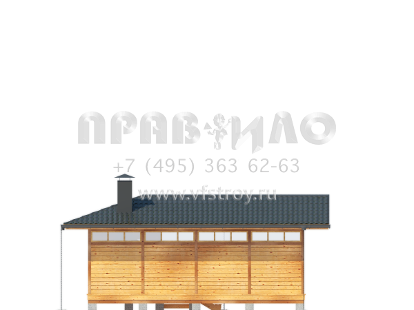 Летняя кухня с подсобными помещениями S7-53 (1-38а)