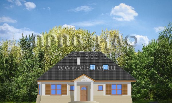Проект классического загородного коттеджа S8-137-1 (Гаргамель)