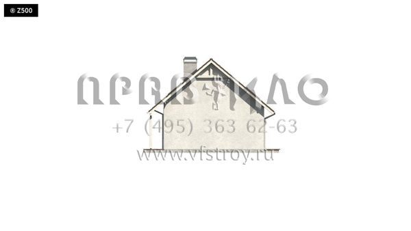 Проект коттеджа со спальнями в мансарде S3-119-4 (Z101 L h+)