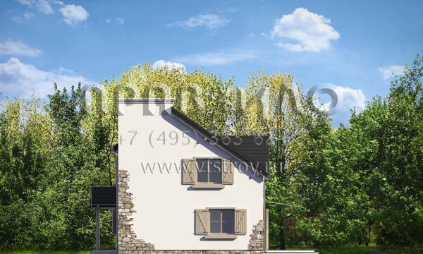 Проект загородного дома с необычной крышей S8-158-3 (Провансальский)