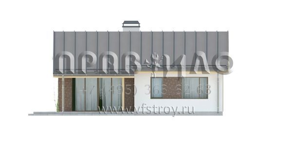 Проект одноэтажного загородного коттеджа S3-67 (Z262)