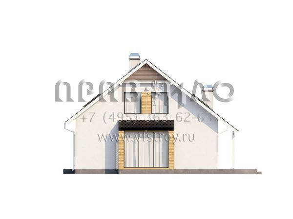 Проект комфортабельного загородного дома  S3-189 (Z124)