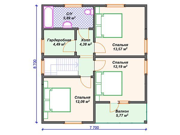 Проект комбинированного дома S4-116 (А-006)