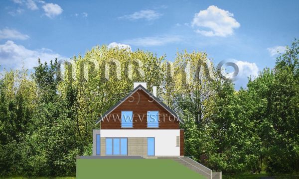 Проект современного особняка S8-419 (Дом на Горке)