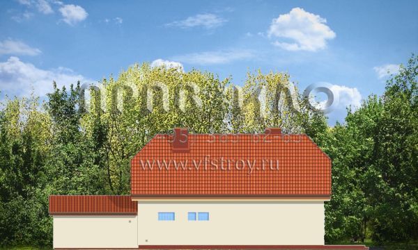 Проект загородного дома для узкого участка S8-211 (Кристоф)