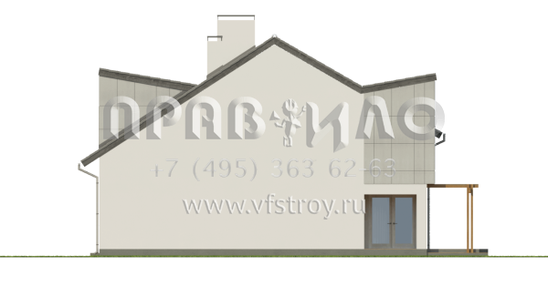 Проект таунхауса на два хозяина  S3-118-1 (ZB7)