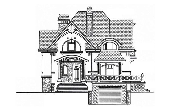 Проект дома из пенобетонных блоков J-180-1P