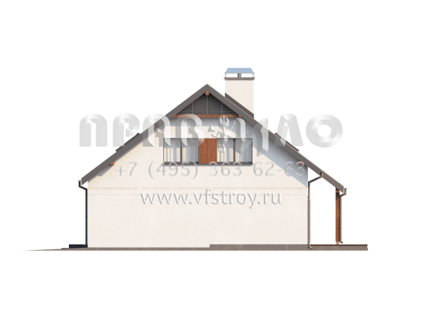 Проект квадратного в плане частного дома  S3-175 (Z186)